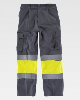 Pantalone multitasche alta visibilità EN-471