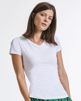 T-shirt donna scollo a V Pure Organic