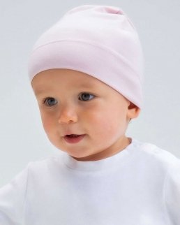 Cappellino da neonato con ampio risvolto