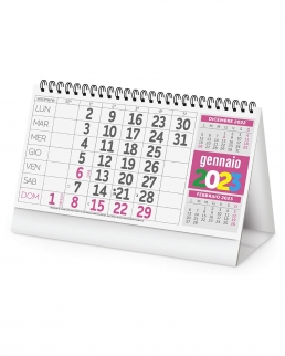 Calendario da tavolo Fluo