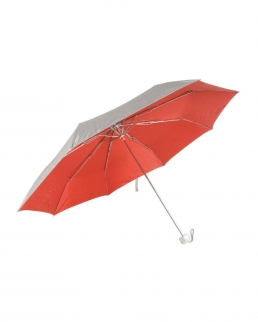 Mini ombrello argentato all'esterno e colorato internamente