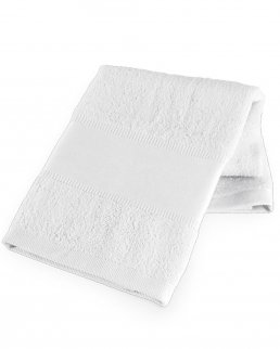 Asciugamano bianca da palestra in cotone 50 x 80 cm