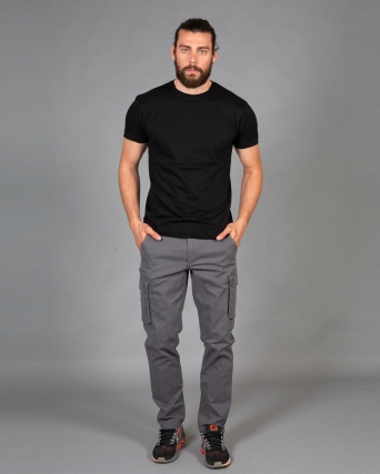 Pantalone France multitasche elasticizzato